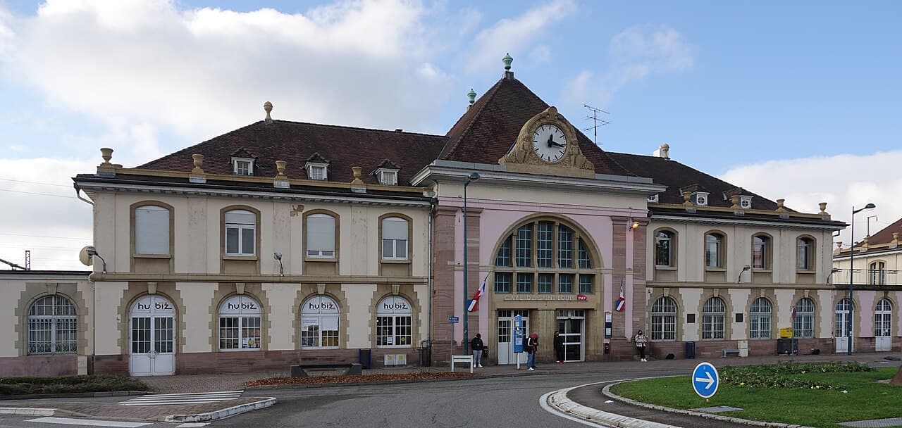 La gare de Saint-Louis dans le Haut-Rhin